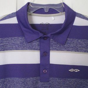 Snake Eyes dry-18 Mens S/S Purple Stretch Golf Polo Shirt NWOT - Size Medium
